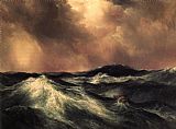 Thomas Moran Canvas Paintings - The Angry Sea